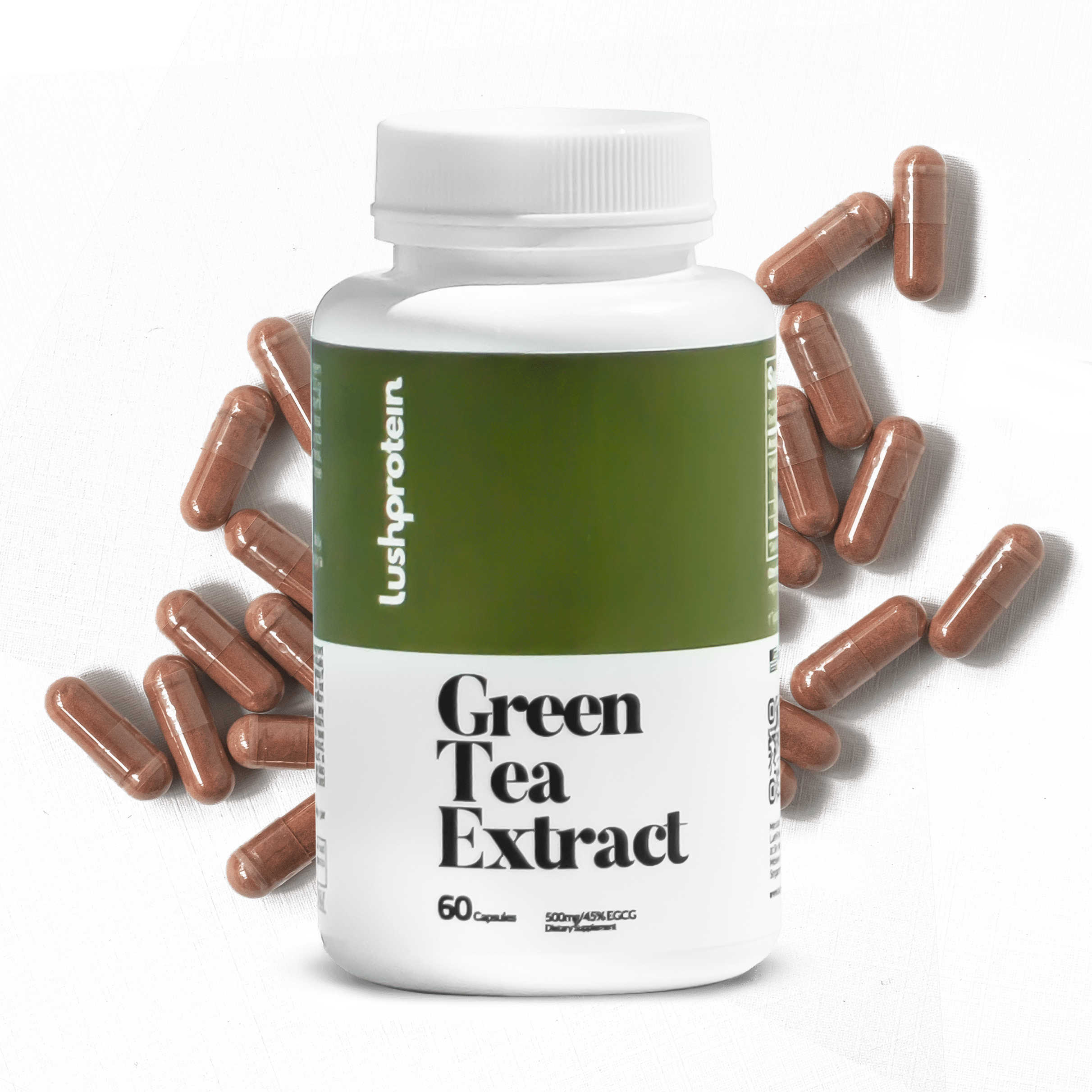 Green Tea Extract Capsules - Lushprotein Malaysia